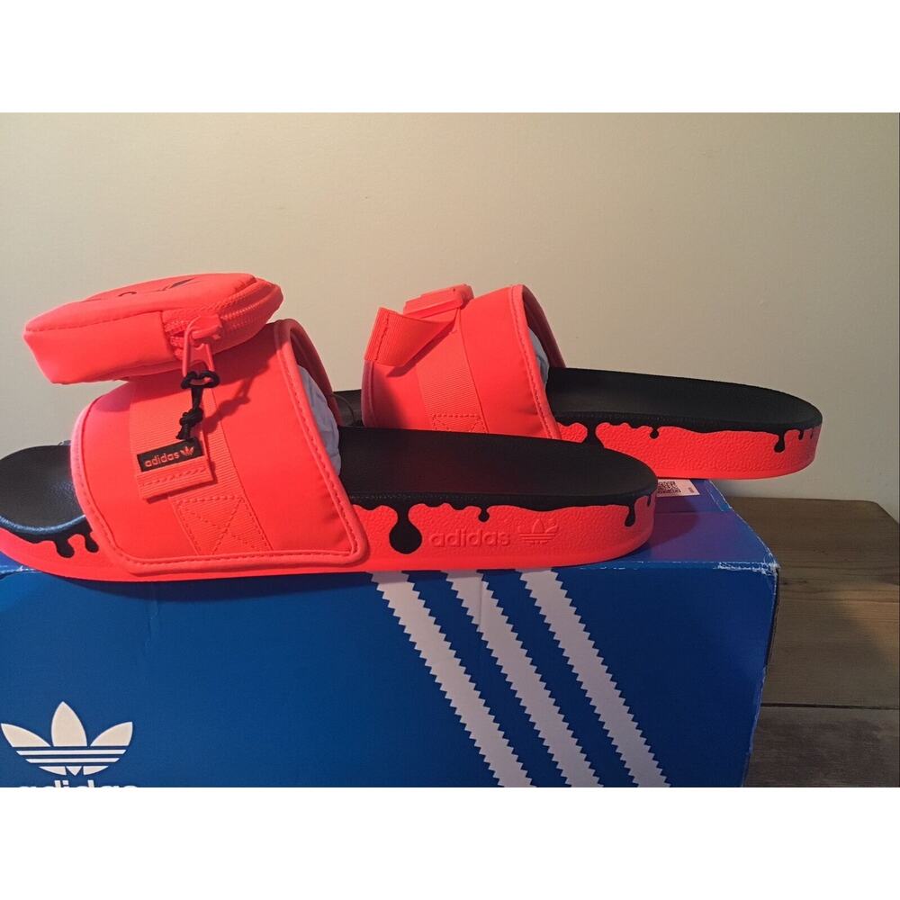 Adidas Pouchylette Slides GY1009 Women’s 11 NEW With Box - Picture 2 of 6